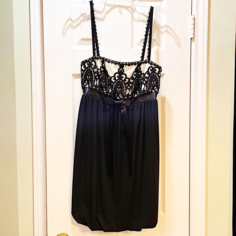 Black and Ivory Jessica McClintock Dress, Size 4